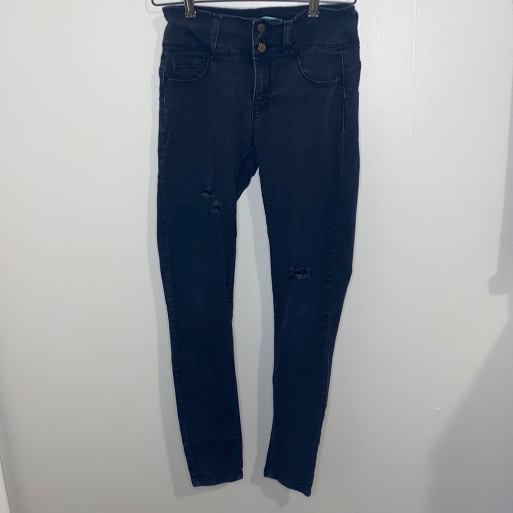 🎈Black Wax skinny jeans! - Picture 2 of 6
